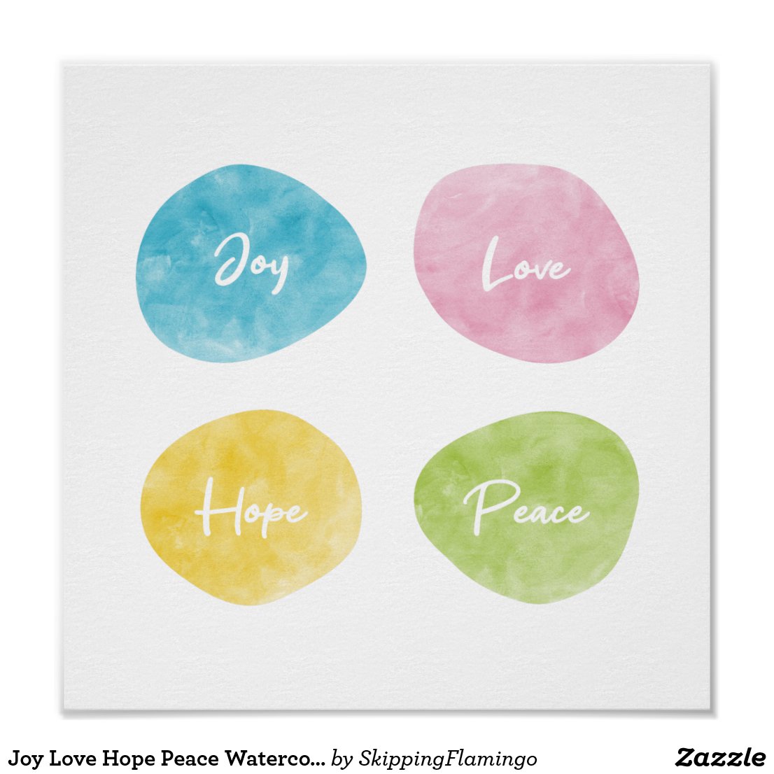 Free Phone Wallpaper | Joy Love Hope Peace - Skipping Flamingo
