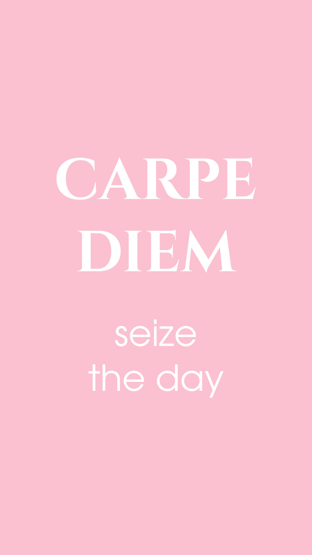 Free Phone Wallpaper | Carpe Diem - Pink