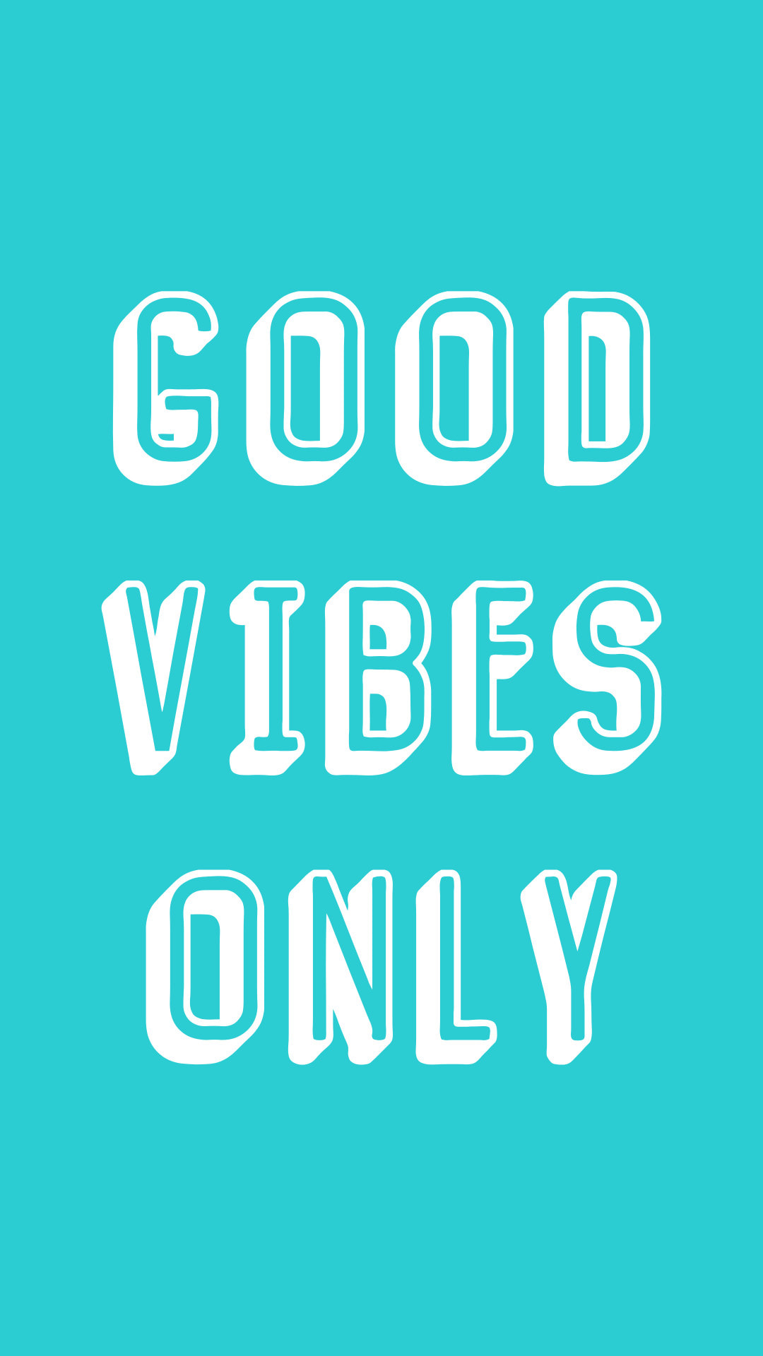 Free Phone Wallpaper | Good Vibes Only - Skipping Flamingo
